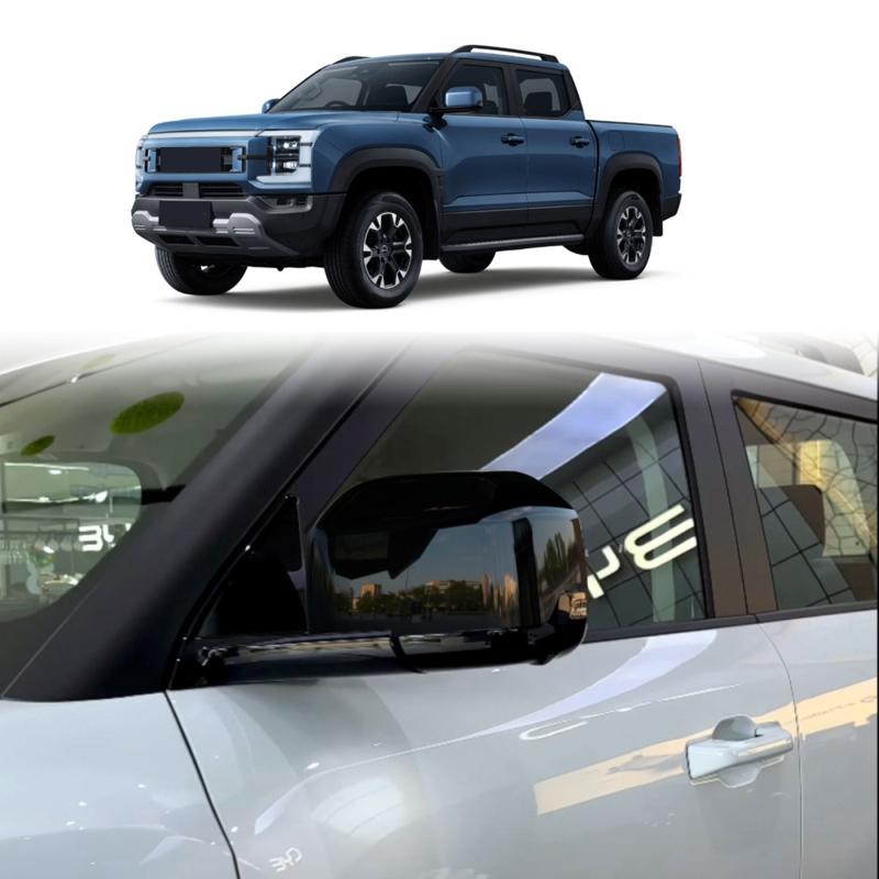 LHD For BYD Shark 6 2024 2025 ABS Car Exterior  Rearview Side Mirror Cover Wing Cap Exterior Door Rear View Trim Car Accessories