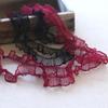 2cm Mesh Pleated Lace Trim with Dense Thread Edge for Doll Clothes and Hats
