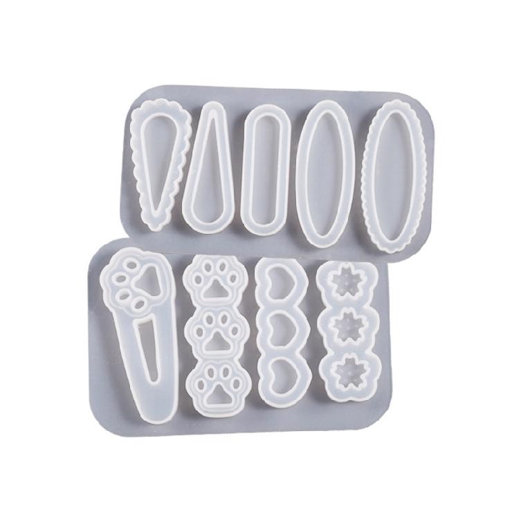 Silicone Resin Moulds Silicone Jewelry Mould for Hair Clip Hair Barrettes Making