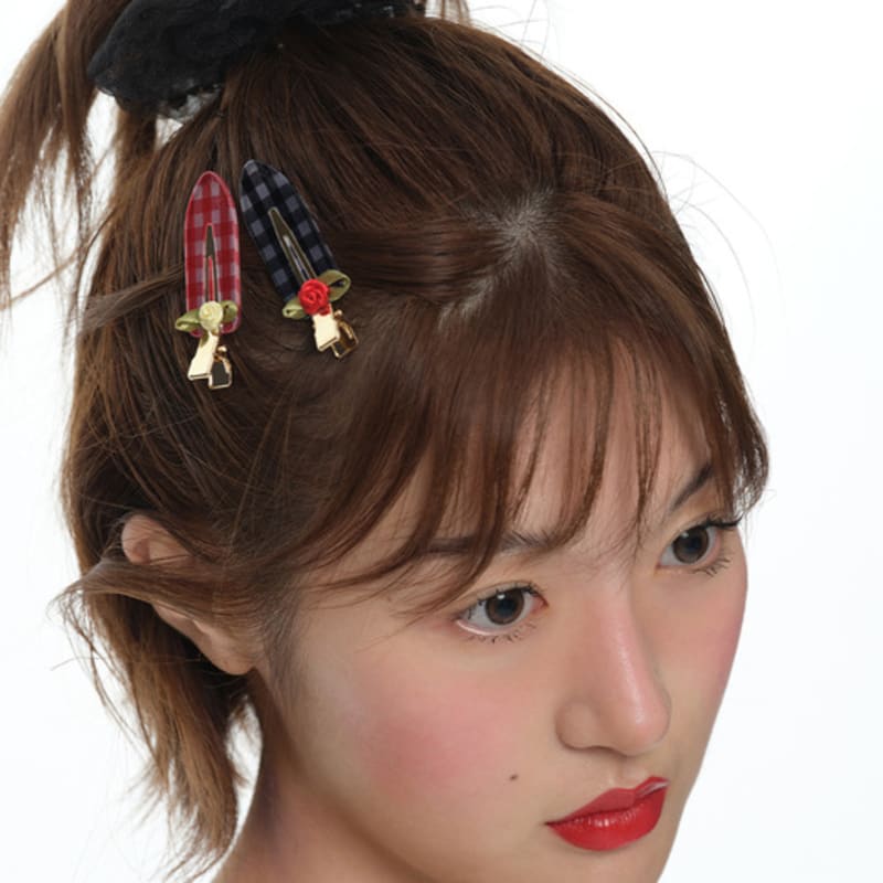 Eireve BUBBLE ORGANZA SCRUNCHIE SET (BLACK/2PCS)