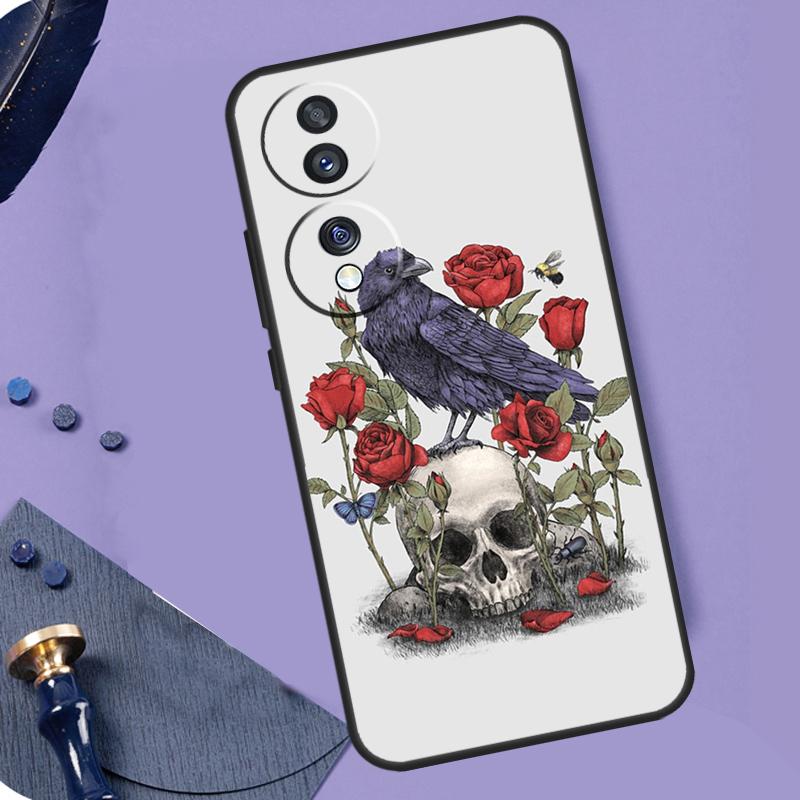

Чехол с узором Череп Ворона для Honor X8b X9b X9a X8a X7a X6a X7 X8 X9 Чехол для Honor Magic 6 5 Pro 50 70 90 Lite Honor Magic5 Lite