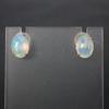 [New] K18 oval opal earrings [i11-1]