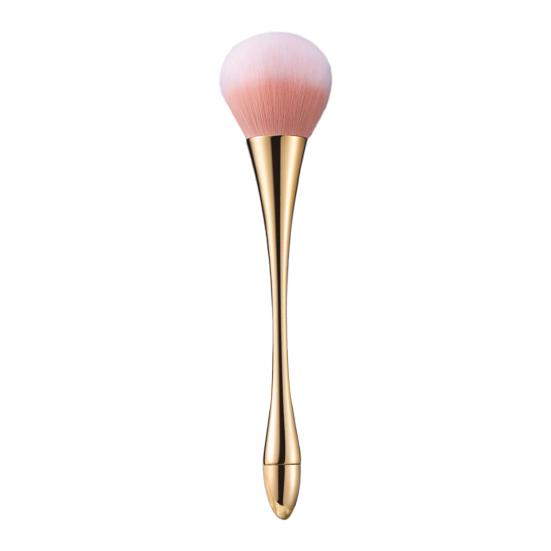 Makeup Brush with Long Handle Soft Synthetic Bristles Cosmetic Brush Blush Loose Powder Foundation Blending Kabuki Nail Dust Brush