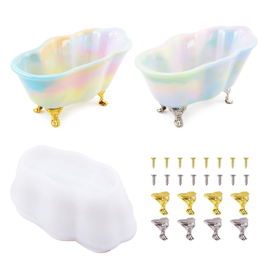 Soap Dish Tray Resin Mold Handmade Soap Box Silicone Mold Casting Epoxy Rings Dish Holders DIY Craft Jewelry Making