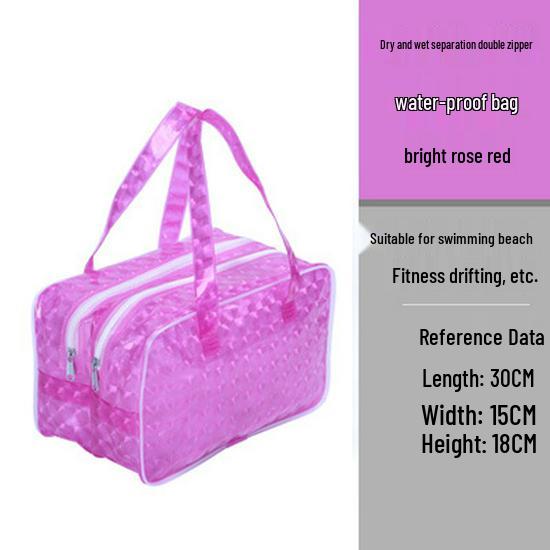 Waterproof Cross-Border Swim Bag - Wet/Dry Separation, Unisex Storage for Swimsuits, Fitness Gear, Beach, and Toiletries.