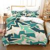 Home Textile Splicing Quilt Cover Digital Printing Three-Piece Set 3D