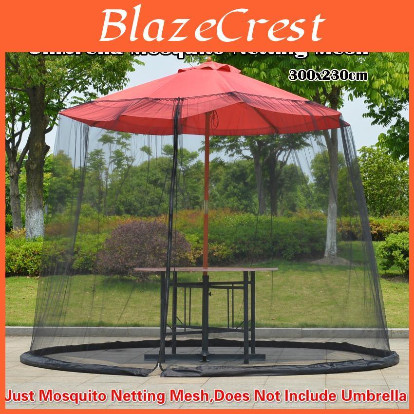 Screen Umbrella Outdoor Table Picnic Net Cover 300 230cm Only Mosquito Net Excluding Umbrella