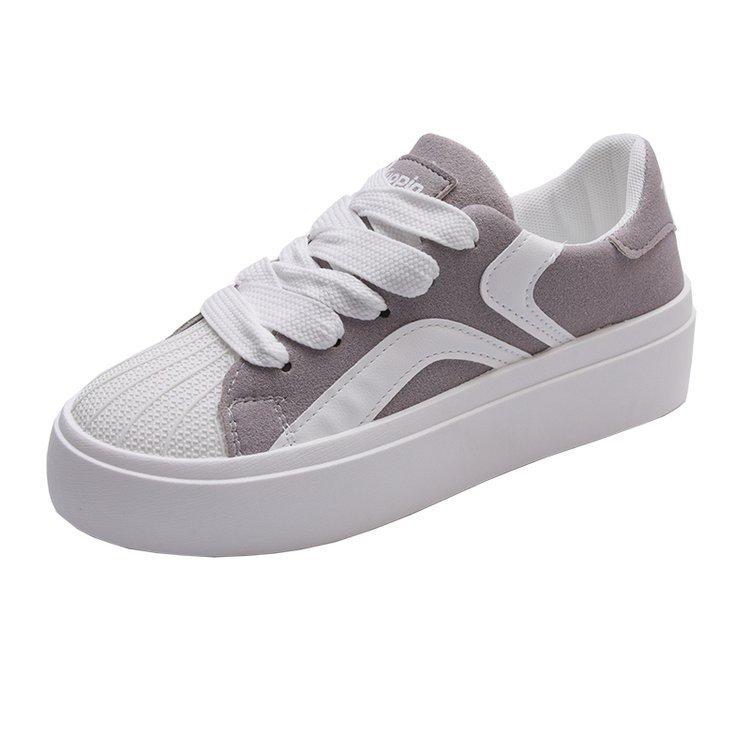 

Весенние новые плоские кроссовки женские в гонконгском стиле повседневные низкие белые туфли для студентов корейский стиль модная женская обувь 40