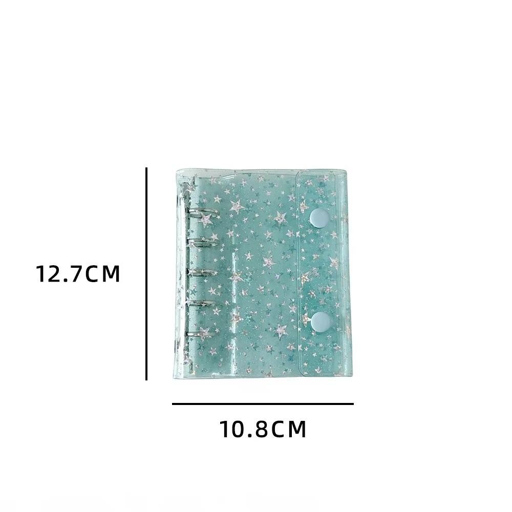 Transparent Photo Storage Card Holder Sparkling M5 Stars Buckle Card Holder Book  Photo Collecting