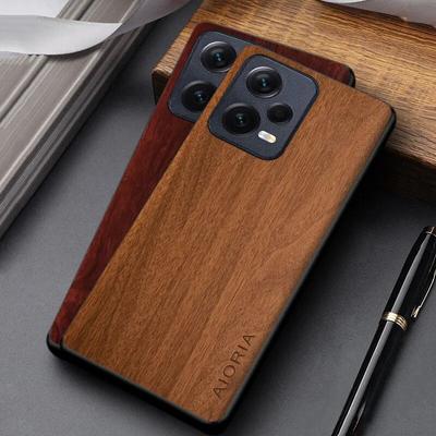 Dřevěný vzorovaný kryt pro Redmi Note 12 Pro Plus Turbo unikátní design lehký kryt z umělé kůže pro Redmi Note 12 Pro