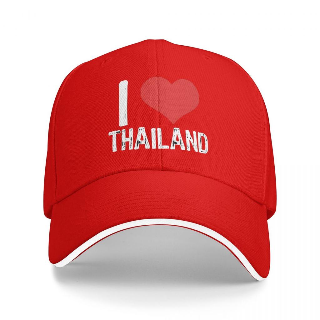 I Love Thailand Baseball Caps Snapback Baseball Hats Breathable Casual Casquette Outdoor Unisex