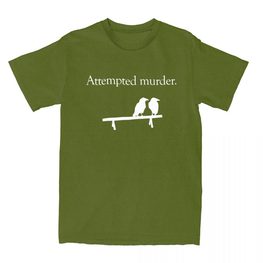 Men Women Attempted Murder Shirt Accessories 100% Cotton Tops T-shirt Vintage Tees Summer