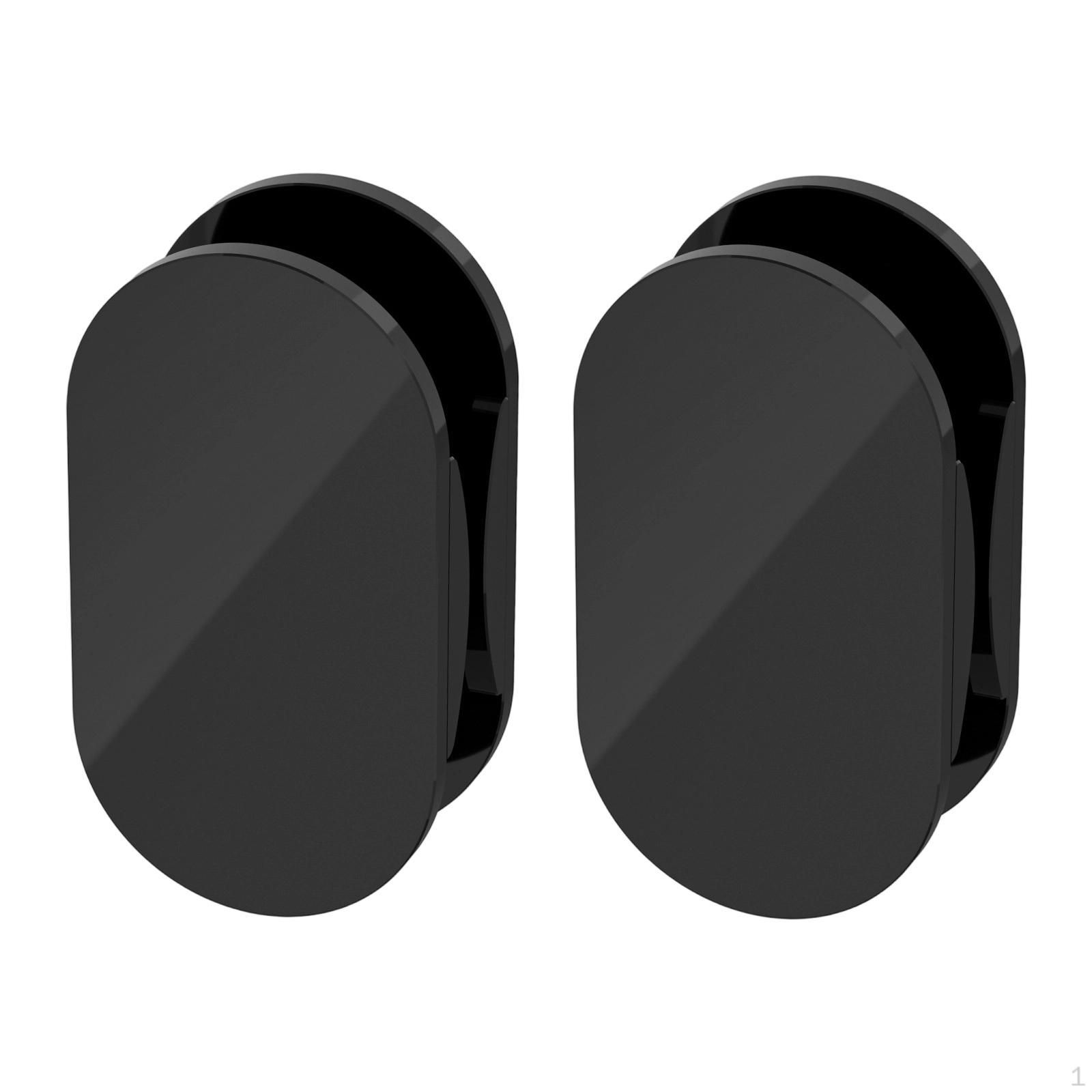 

2 Pieces Acrylic Sticky USB Cable Winder Organizer Fit 3ft Cables 6.5x2x3.5cm Accessories Black