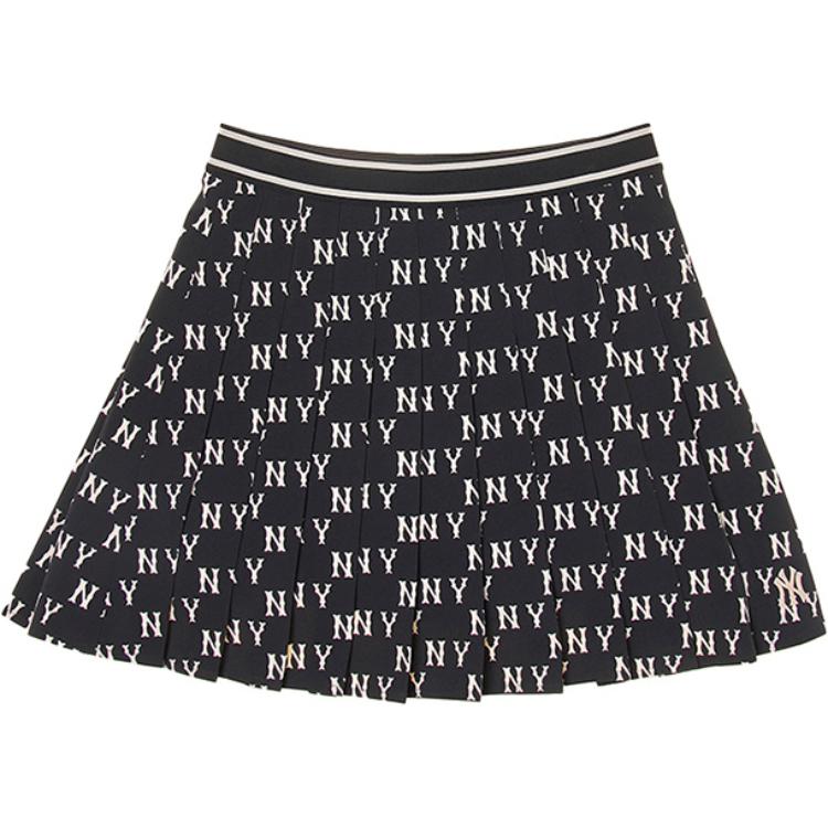 New MLB New York Yankees SS24 Casual Short Skirts Women's Black 3FSKM0144-50BKS