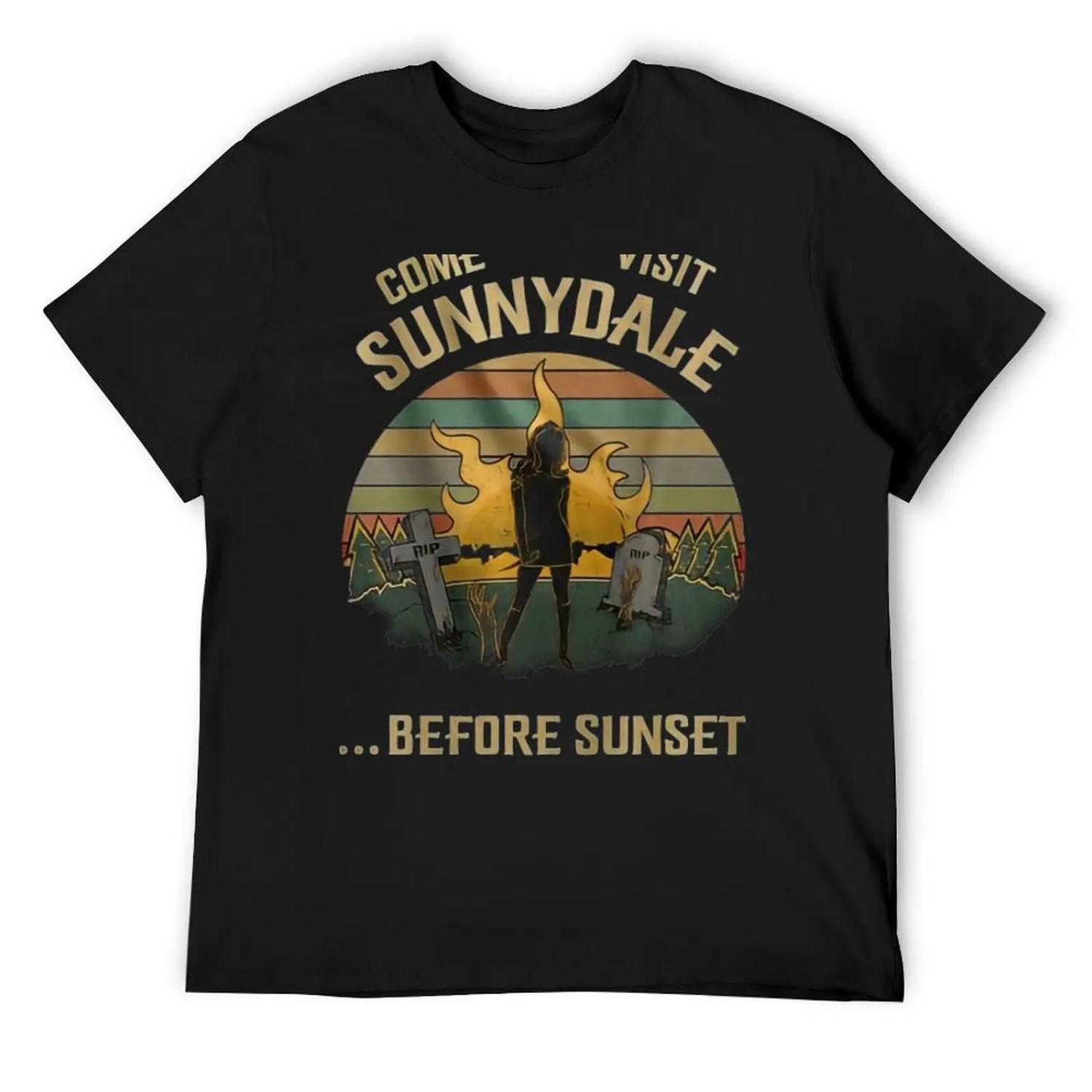 

Come visit Sunnydale before sunset Classic T-Shirt cotton graphic tees Anime t-shirt oversized t shirt workout shirts for men XXXXXL чорний