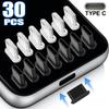 30Pcs Universal Type-C Dust Plugs Soft Silicone USB C Charging Port Protectors Dustplugs for IPhone 16 17 PM Android Stopper Cap