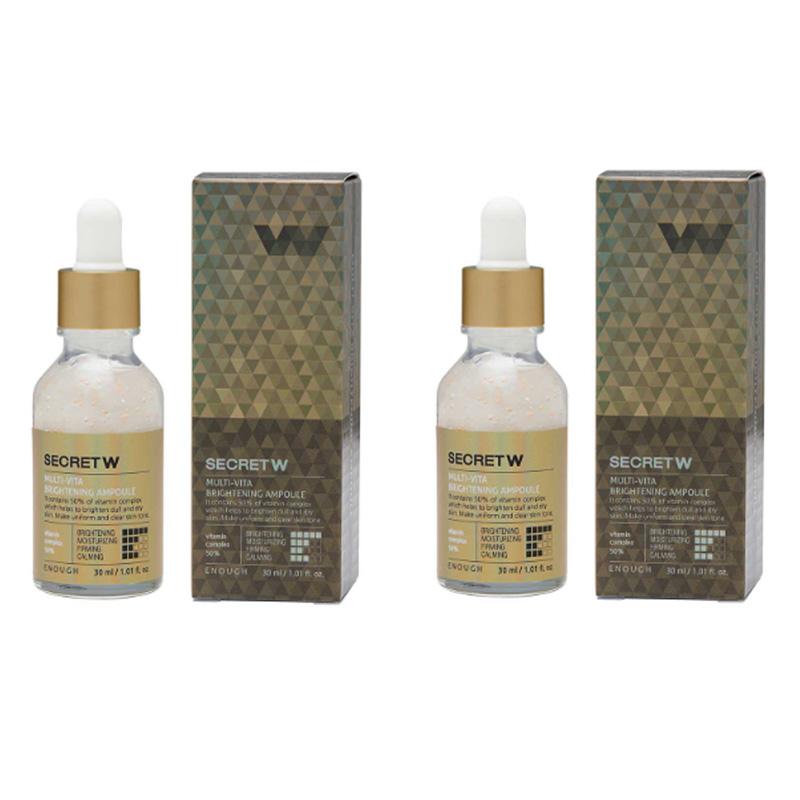 ENOUGH 5 types de secrets avec série d'ampoules pour éclaircir/carming/peptide/hyaluronique/soin des pores 30 ml (20 Options)
