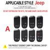 Car Smart Key Case Cover Zinc Alloy Silicone for Jeep Compass Renegade Wrangler Anti-Scratch Auto Key Fob Protector Accessories