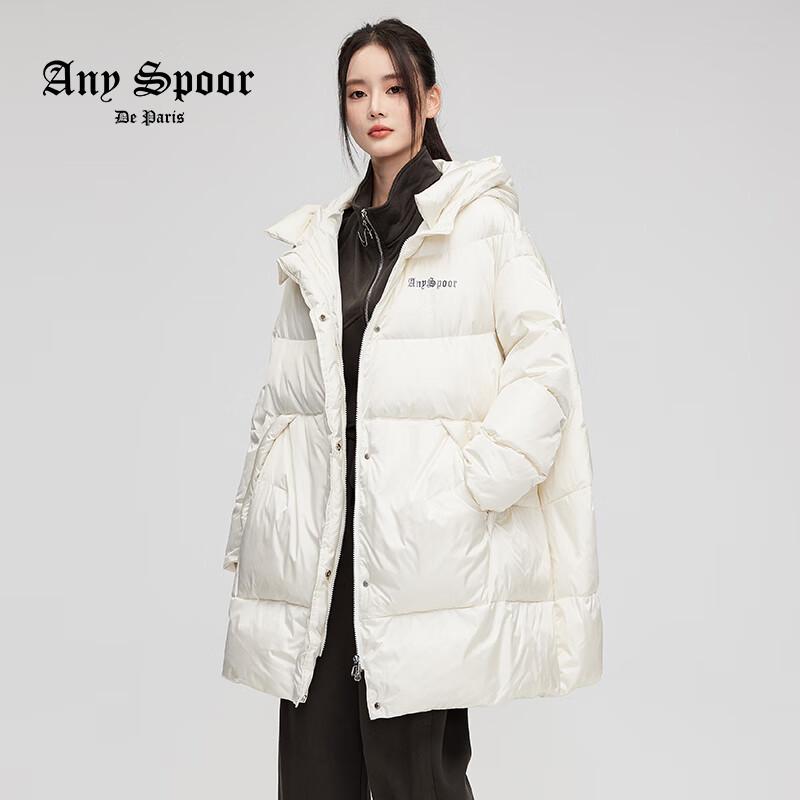 

ANY SPOOR Women s 2024 Winter Hooded Goose Down Jacket M