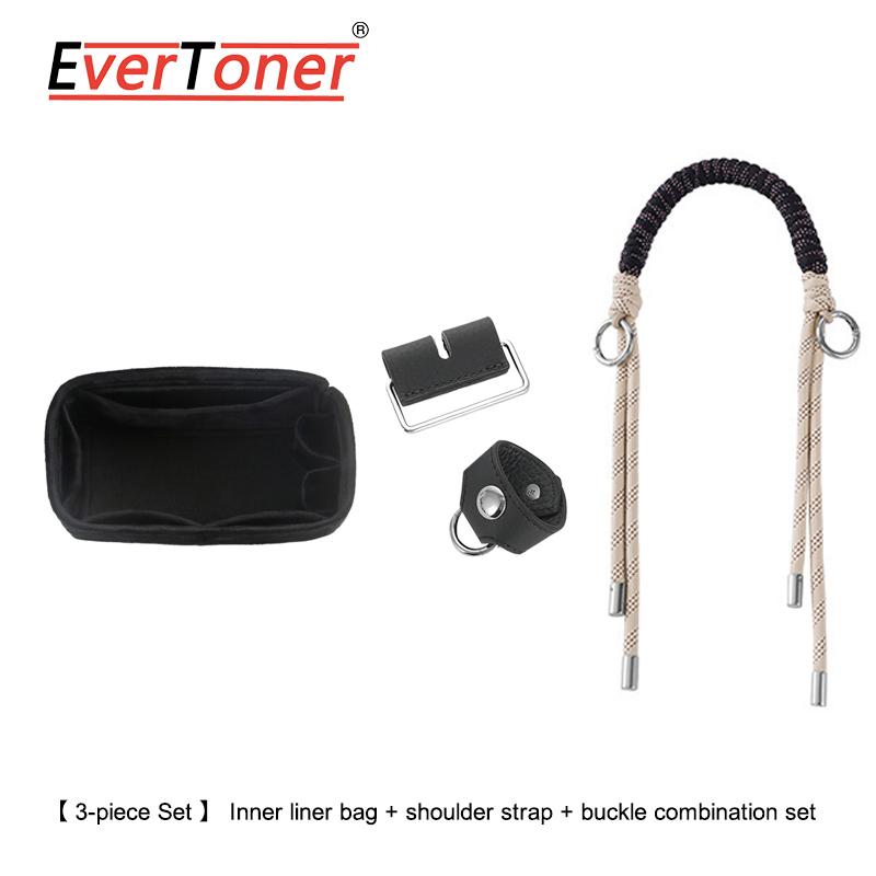 EverToner Fashion Handmade Woven Handbags Strap for H lunch box bag modified buckle/inner liner Universal Bag Parts Accessories