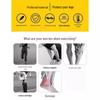 Men's Double Layer Breathable Mid-Calf Shin Guard Football Socks Set