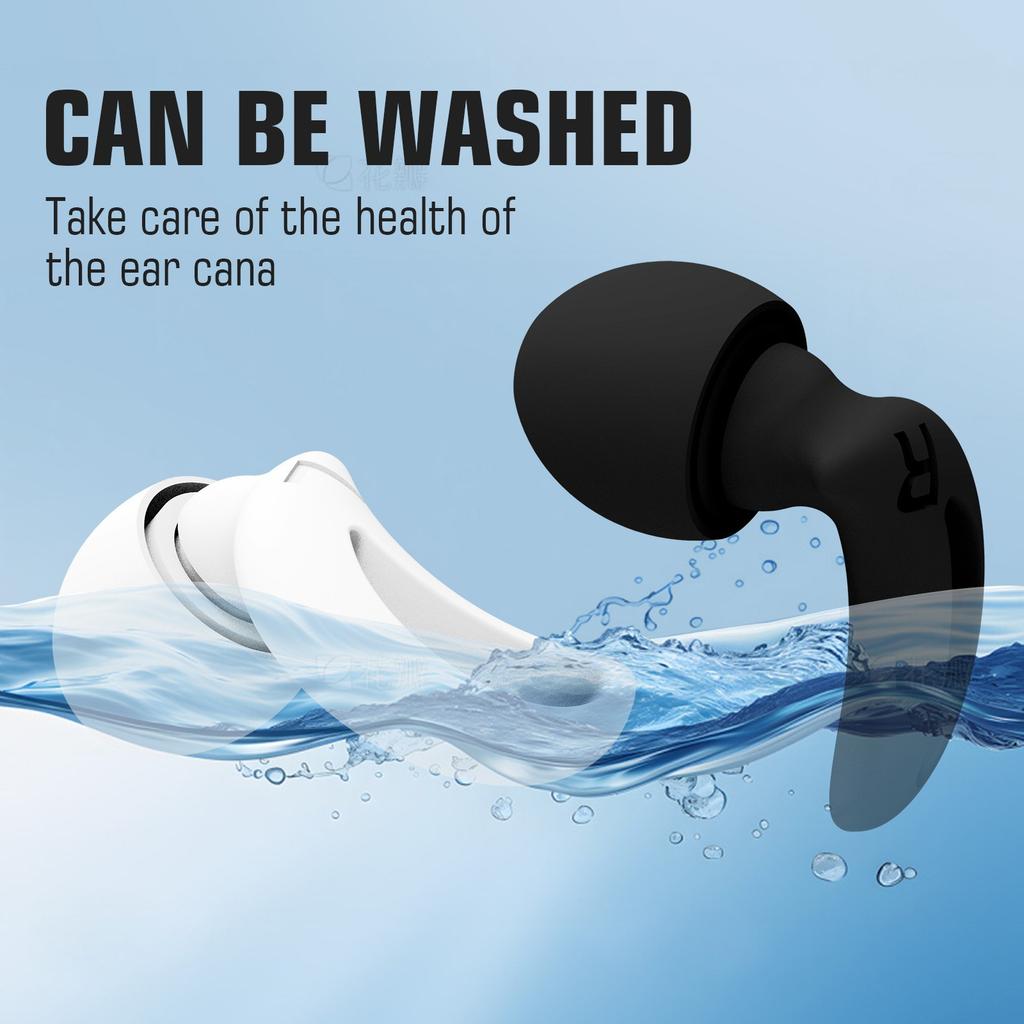 Schallisolierende Schlaf-Ohrstöpsel, Superweiche geräuschreduzierende Silikon-Ohrstöpsel, Wiederverwendbar, Geeignet zum Schlafen, Schwimmen, Arbeiten und Studieren(1 Paar)