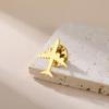 Trendy Plane Lapel Pins Brooch For Women Men Stainless Steel Suit Collar Badges Jewelry 2026  Gifts Accessories