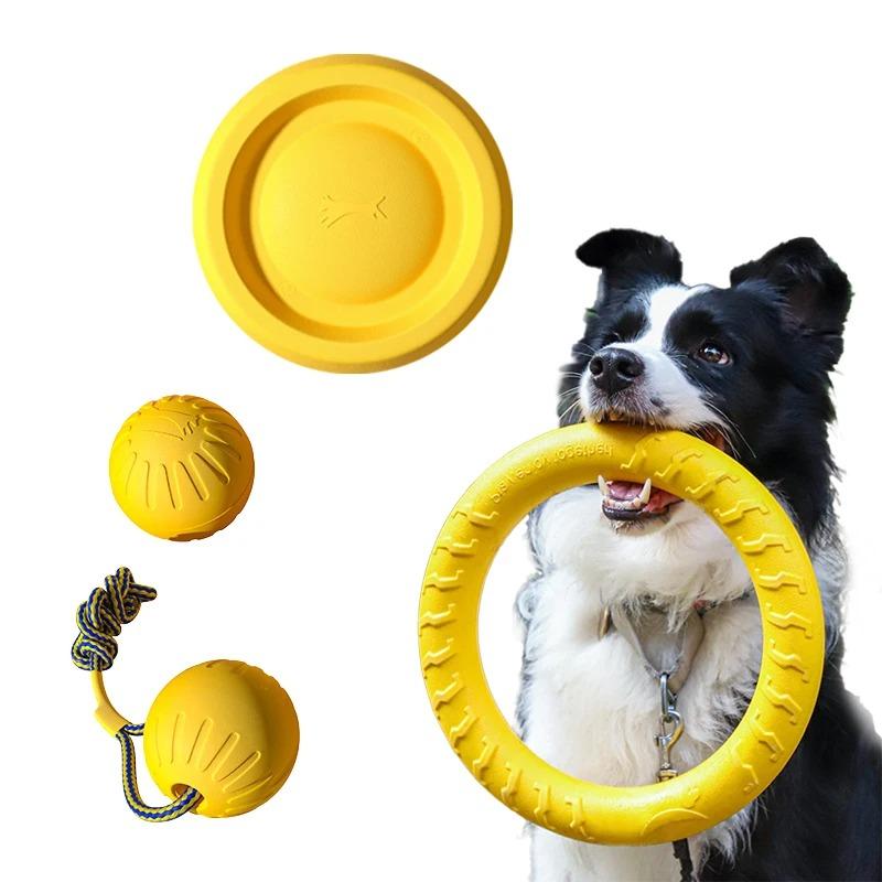 EVA Haustier Unterhaltungsspielzeug Hund Frisbee Bissfest Hundespielzeug Kann Nicht Beißen Zähne Mahlen Haustierball Großer Zugring