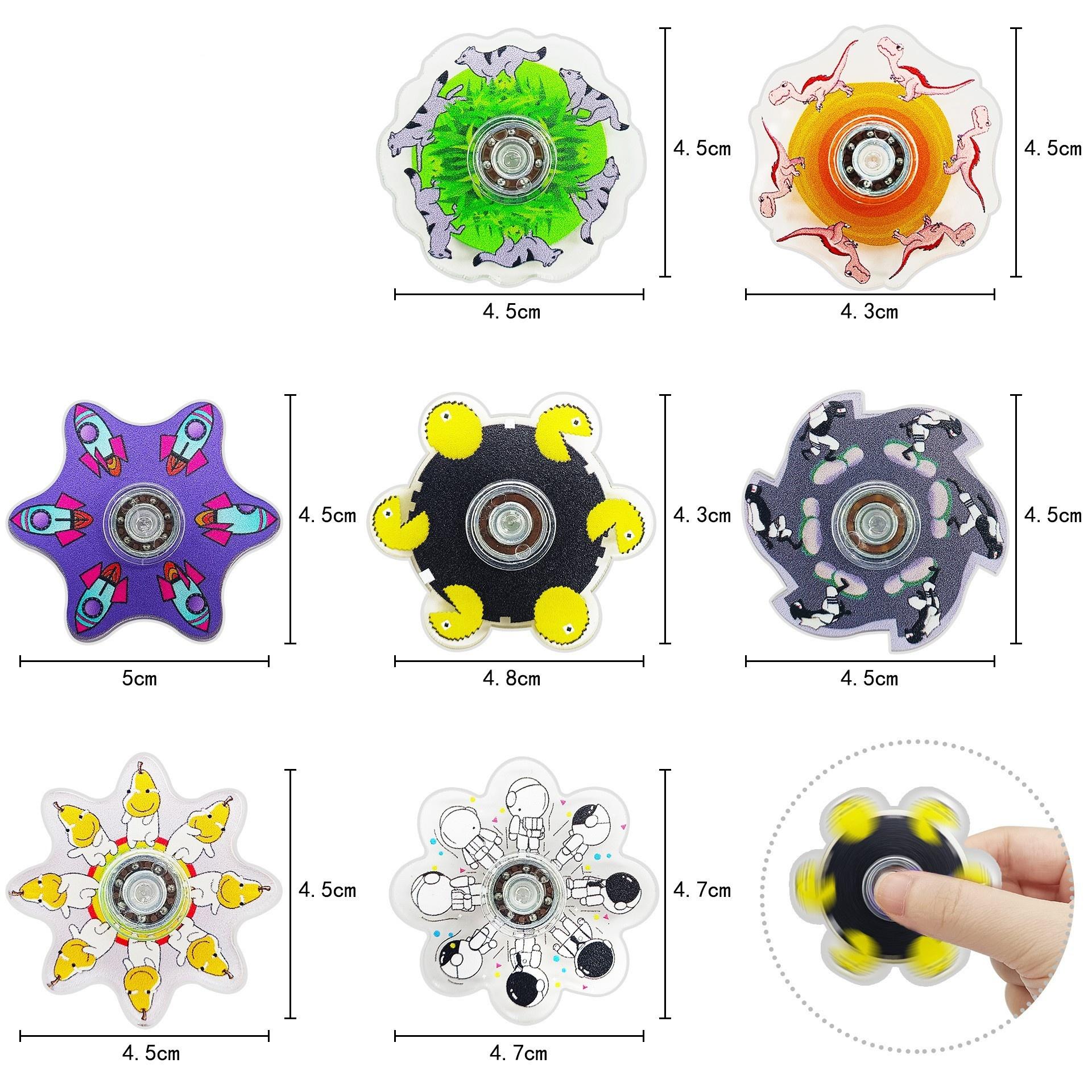 

Hand Spinner Running Small Figure Fingertip Gyro Visual Illusion Decompression Toy Children S Creative Dynamic Rotation (As shown-31977)-
