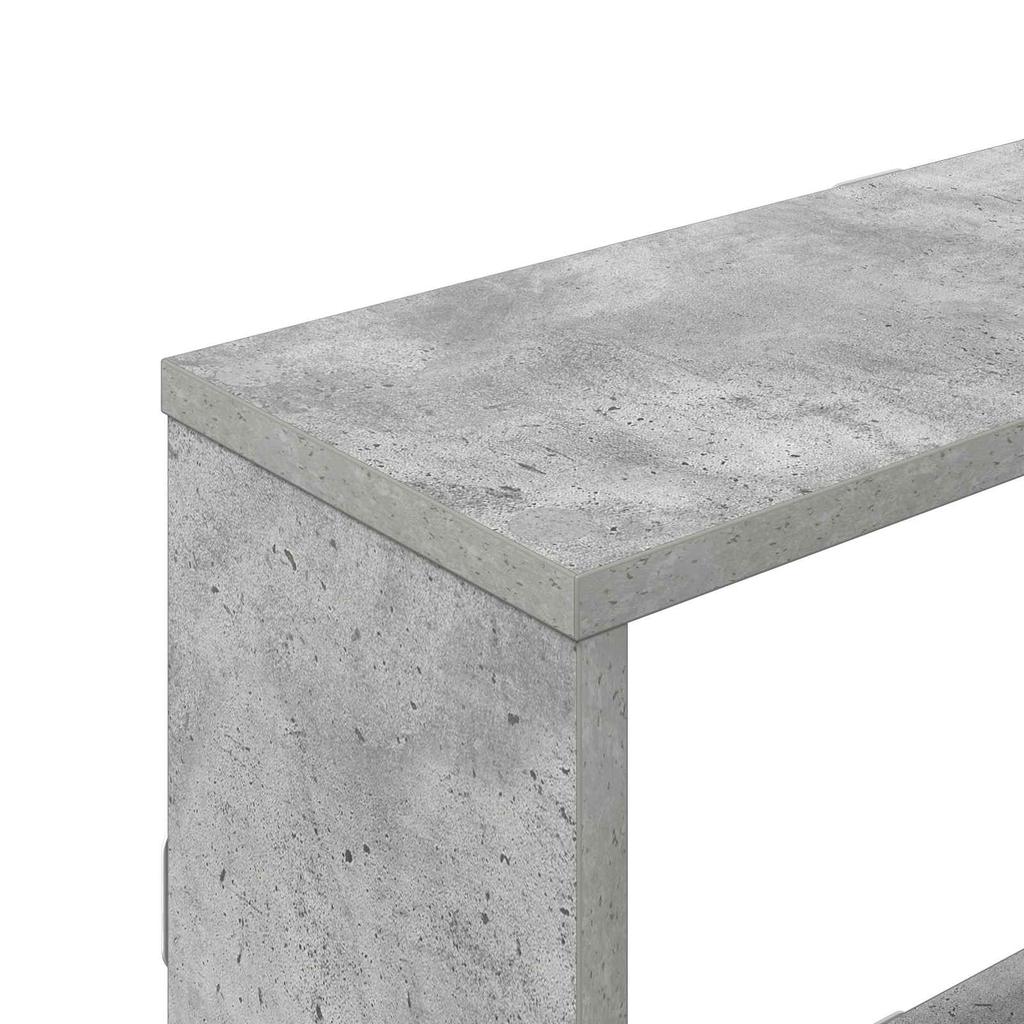 Wall Shelf Concrete Gray 122 x 18 x 60 cm Engineered Wood
