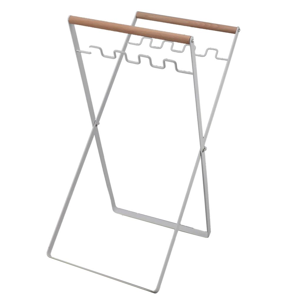 Iron Trash Bag Holder Outdoor Leaf Bag Stand Foldable Trash Stand Holder for Camping
