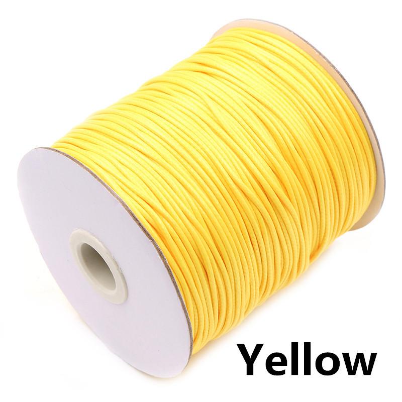 10m/lot 15 Color Leather Line Waxed Cord Cotton Thread String Strap Necklace Rope For Jewelry Making DIY Bracelet Supplies
