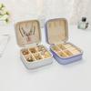 Simple ins jewelry storage box travel creative mini portable stud earrings necklace box ring jewelry packaging box