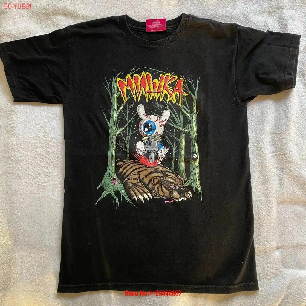 Mishka Mnwka X Kid Robot T Shirt Collaboration Size Small Rare Vintage Washed Fashion Stylish Casual Streetwear Breathable