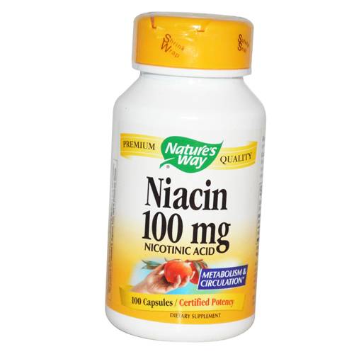 

Vitamin B3, Nicotinic acid, Niacin, Nature s Way 100 caps (36344025) 100caps