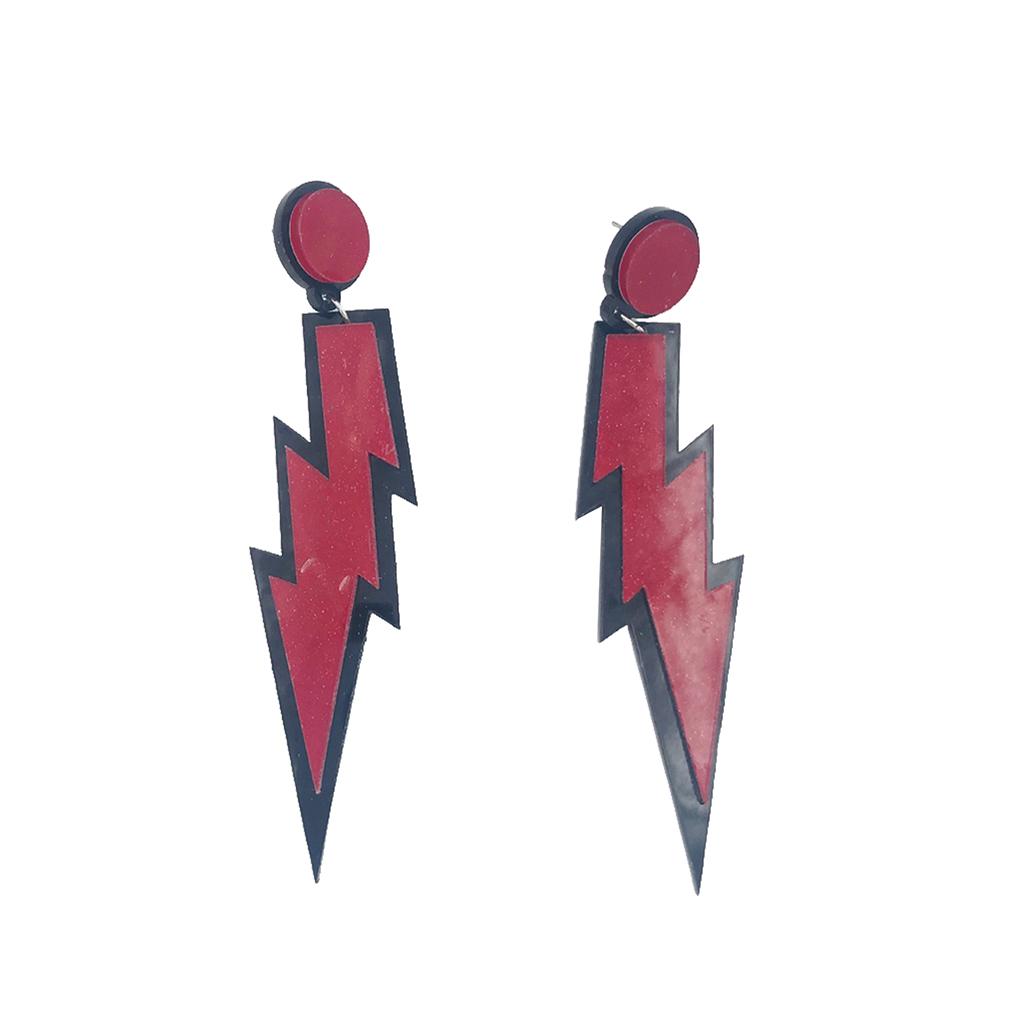 

1 Pair Ear Flash Stylish Ear Pendant Delicate Fashion Earrings Accessory Party Drops Favors Hoop for Banquet Daily Dress красный