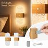 Motion Night Light for Bedroom, Rechargeable Wall Lamp, Wireless Decorative Ambient Light