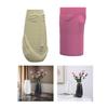 Resin Vase Mold Flower Vase Molds Silicone Flowerpot Mold Human Face Shape Ornament Molds for Hand-Making Flowerpot