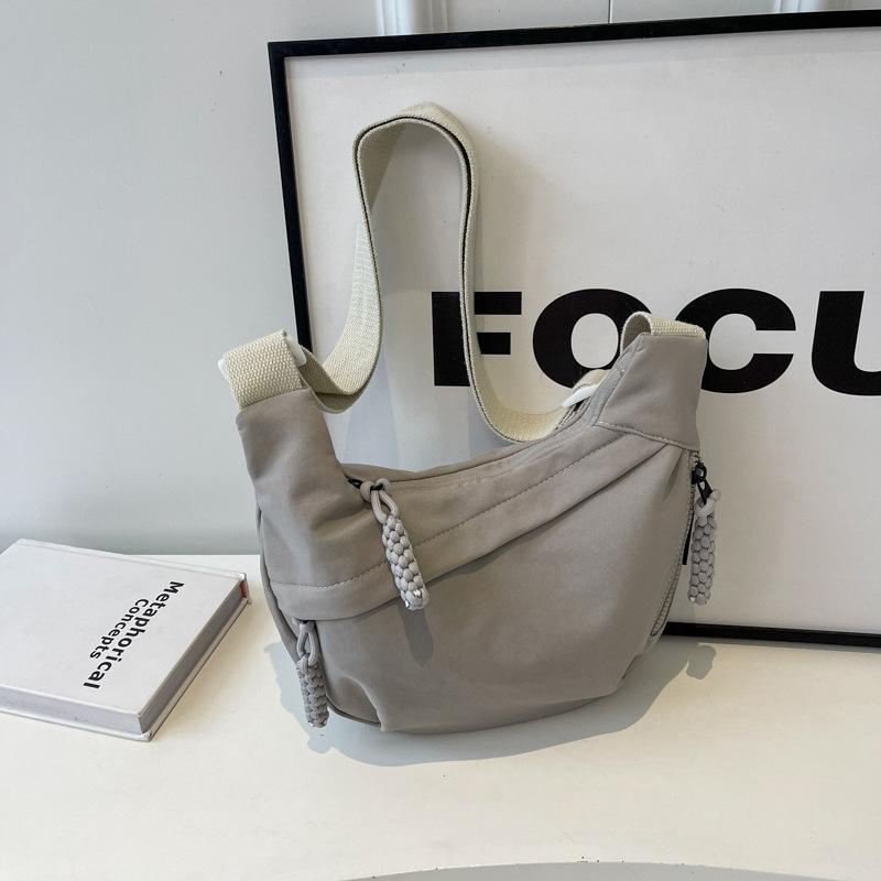

Crossbody bag women s dumpling small bag summer large capacity bag women s casual lightweight canvas bag women s bag серый