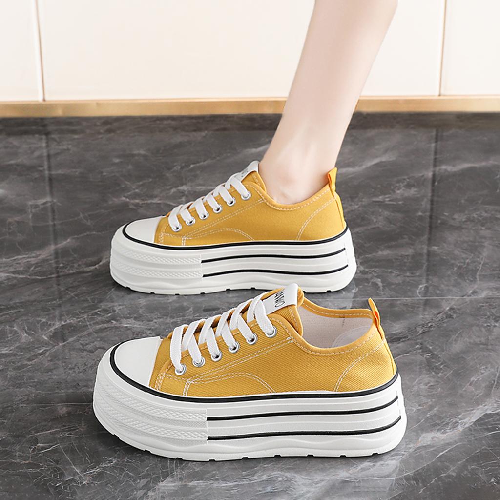 Canvas Shoes New Summer Small Casual Size Sports Platform Heightening Board Shoes