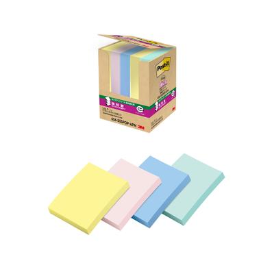 3M Sticky Strong Cute 75 X 90 Sheets X 5 Post-it Notes, Adhesive, Pop-Up Notes, Multicolor, 50mm, Pads, 656-5SSPOP-APN