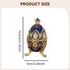 Easter Egg Trinket Box Enamel Jewelry Art Craft Birthday Gift Keepsake Zinc Alloy Tabletop