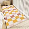 Modern Style Rugs For Bedroom Thicken Plush Living Room Decoration Plaid Carpet Fluffy Sofy Bedside Floor Mat Study Washable Rug