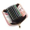 Women's Zipper Card Holder - Multi-Card Slot, Large Capacity, Mini Coin Purse