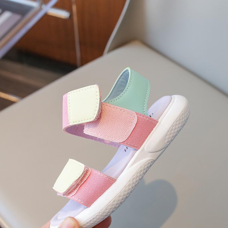 Mädchen 2025 Frühling/Sommer Camouflage Zehensandalen - Modische Strandschuhe mit weichen Sohlen für Kinder