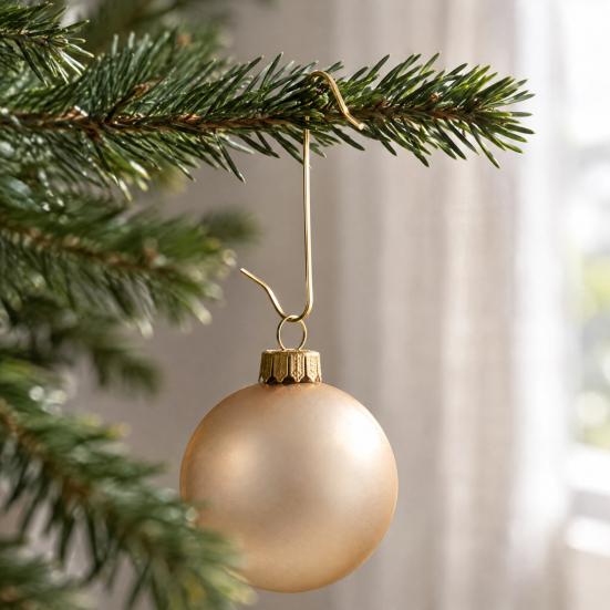Christmas Tree Accessory Kit 100 Pcs Ornament Hooks, Metal S-Shaped Hangers, Sturdy Hooks for Baubles Balls, Lanterns, Decoration Large Quantity