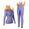 CHARMLEAKS Quarter Zip Thermal Underwear Set for Women Long Sleeve Ski Base Layers for Women for Cold Weather