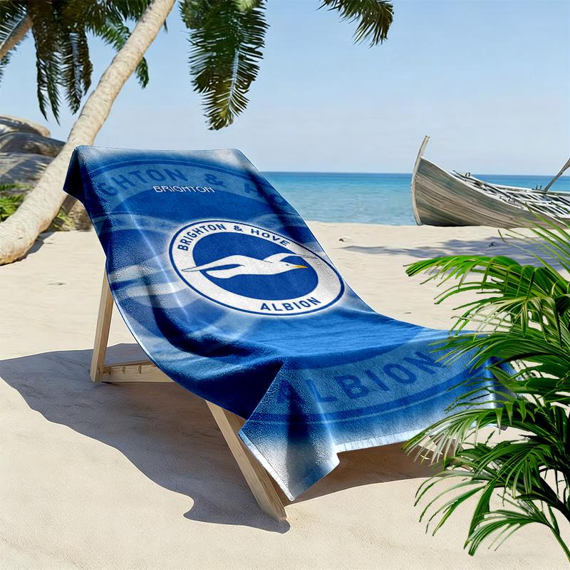 Asciugamano da Spiaggia Brighton & Hove Albion, Asciugamano Grande Morbido Asciugatura Rapida per Spiaggia Campeggio Nuoto