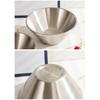 Double Wall Insulated Metal Soup Bowl Kitchen Serving Bowl V Shape Mixing Salad Bowl Dessert Cups Food Container