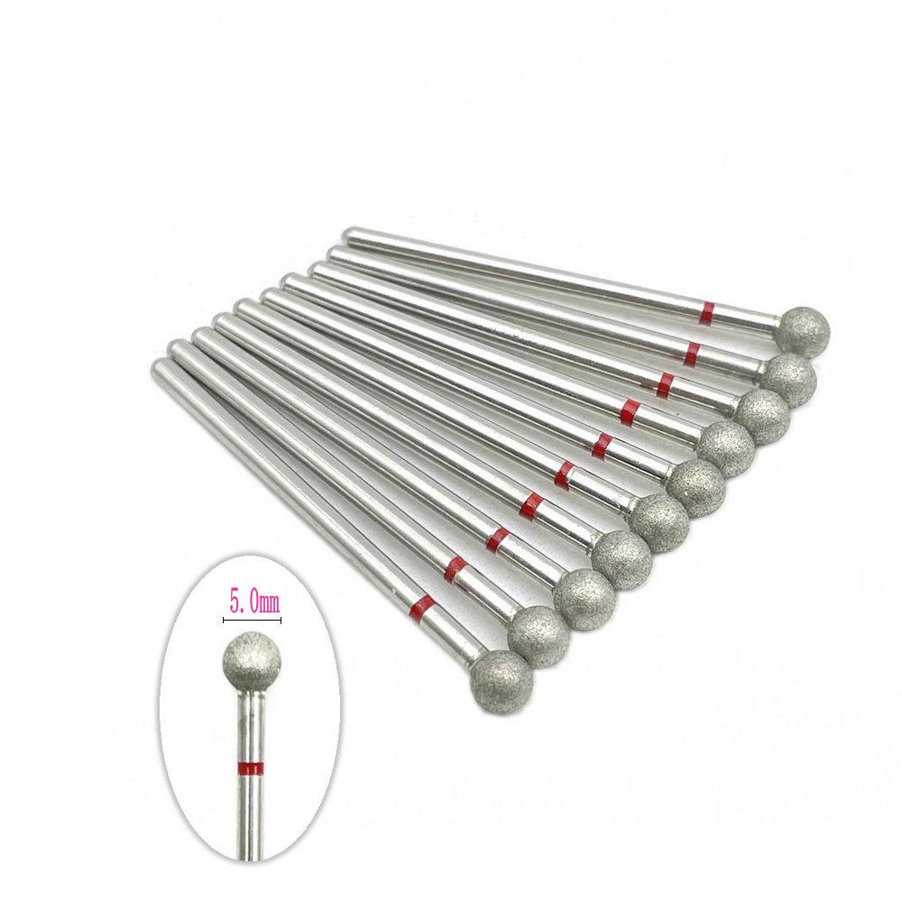 10pcs 2.35mm Shank Diamond Grinding Bur Drill Rotary Drill Dental Grinding Dental Polishing Burs Nail Drill Bits